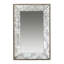 Miroir rectangulaire avec détails floraux-523277807