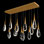 Hibiscus 14 Light Crystal LED Multi-Light Pendant