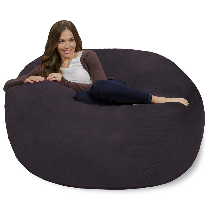 Bean Bag Chair - Shredded Memory Foam Filled Round Furniture Bean Bag Chair with Removable and Machine Washable Cover - Bean Bag Sofa Lounge Chair with Soft Micro Fiber Cover  - Bean Bags in Multiple Colors and Sizes