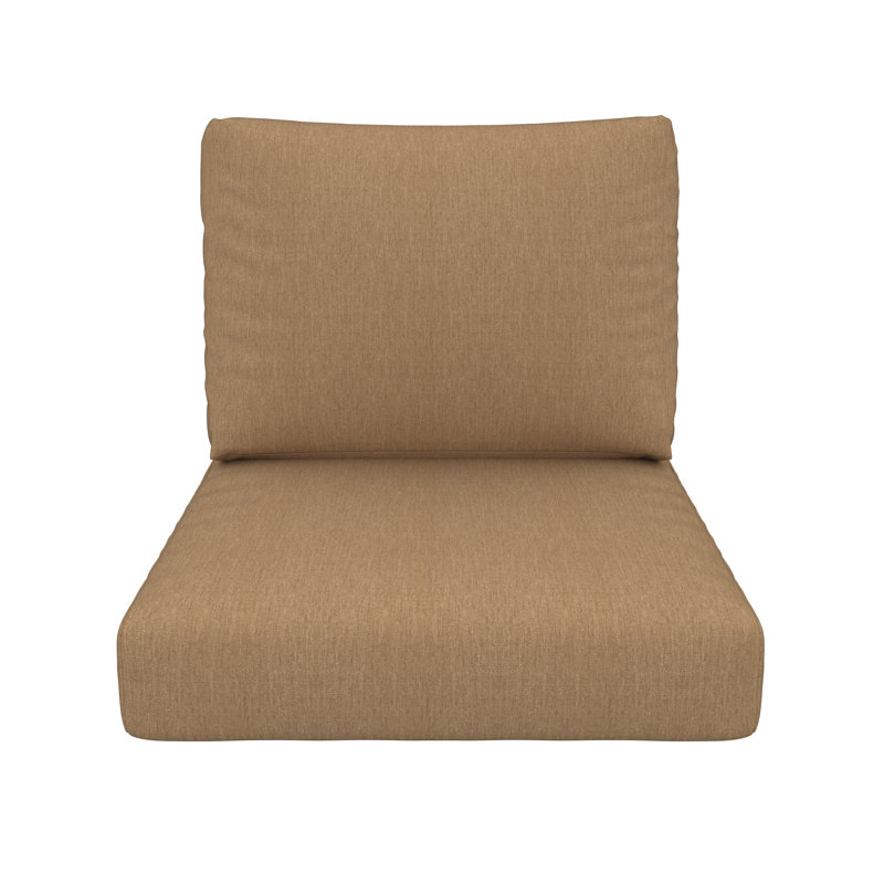 Amala Sunbrella® Outdoor Deep Seating Cushion, Sunbrella® Canvas Heather Beige , 25" W x 25.5" D