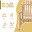 Chaise berçante d'extérieur en bois Outsunny
