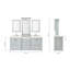Ensemble de meuble-lavabo double 85 po avec miroir Abshire-1249823200