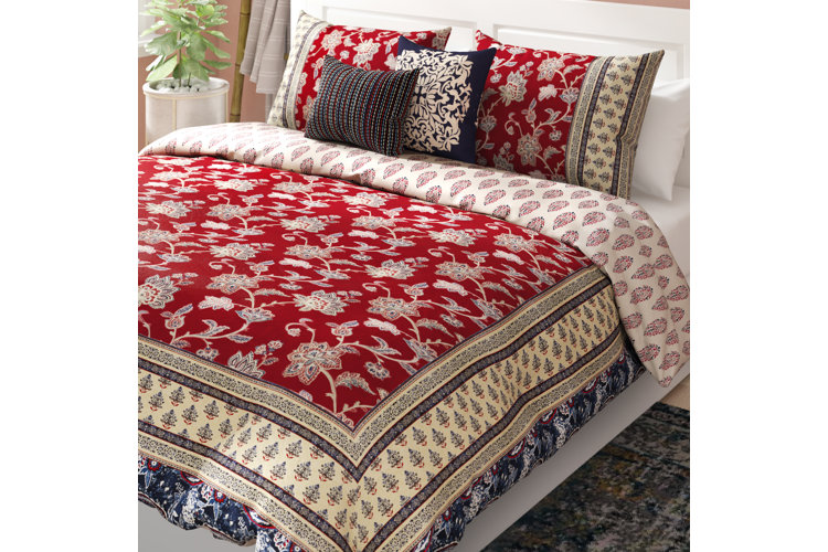 Azad Cotton 5 Piece Reversible Comforter Set