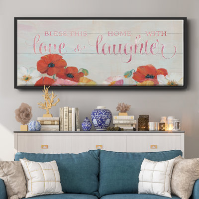 «Bless this Home», toile encadrée
