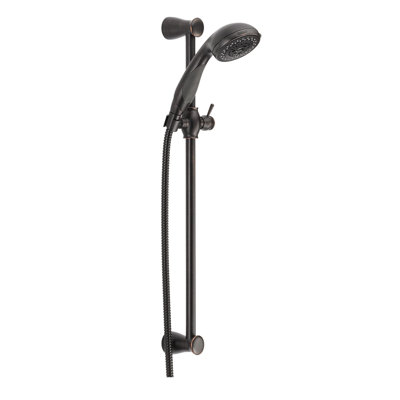 Douche à main à 3 jets avec barre coulissante, pomme de douche à main, douche à main coulissante 2,5 gal / min