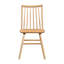 Chaises en bois courbées élégantes 2 pièces, finition chêne naturel, pour les chaises d'appoint de salle à manger avec courbe, fabrication