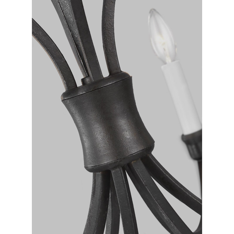 Westerly 12 - Light Chandelier, Antique Gild, 30" H x 29.375" W x 29.375" D