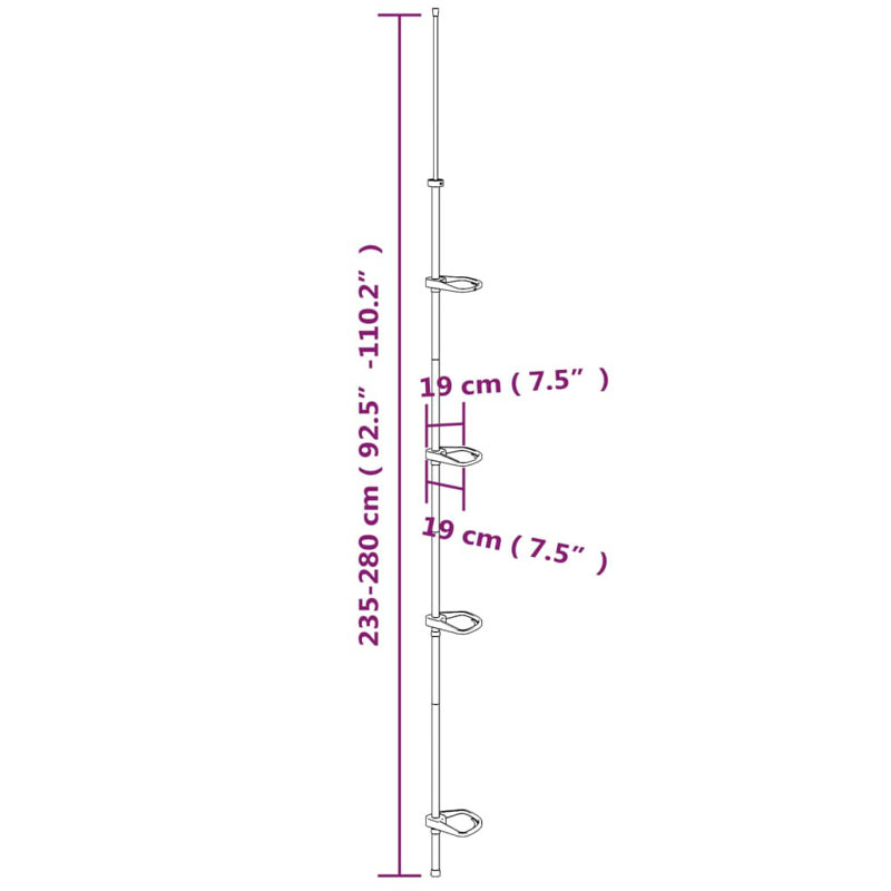 Shuttleworth Tension Pole Shower Caddy