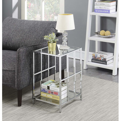 Meribelle Mission Glass End Table