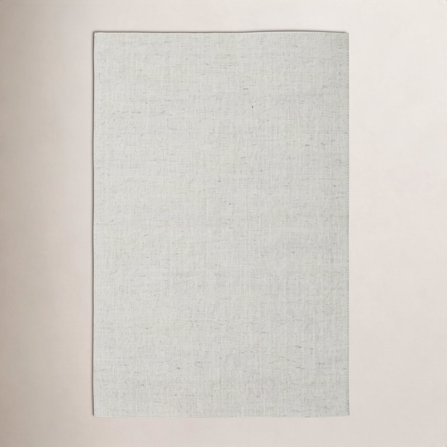 Flatweave Abstract Wool Rug, Ivory, Rectangle 7'9" x 9'9"