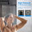 12" Adjustable Shower System With 8" Rainfall Shower Head And 4-Function Handheld, 304 Stainless Steel, With Brass 3-Way Diverter-121602980