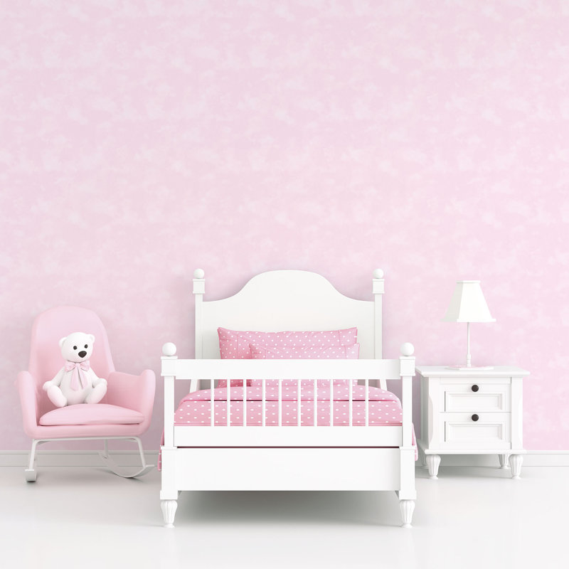 Edgware 10m x 53cm Matte Wallpaper Roll, Pink Glitter