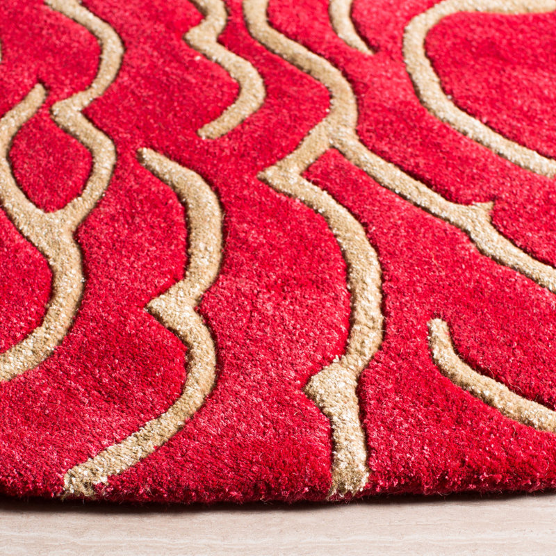 Soho Hand Tufted Wool And Viscose Floral Rug, Rectangle 7'6" x 9'6"