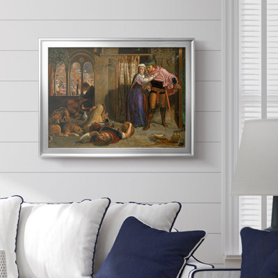 The Eve of St. Agnes (The Flight of Madeline and Porphyro)-William Holman Hunt-Framed Gallery Wrapped Canvas-1848