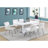 Contemporary Dining Table With Sturdy Construction And Stylish Design For Various Settings