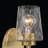1 - Light Brass Dimmable Steel Armed Sconce-1865844063