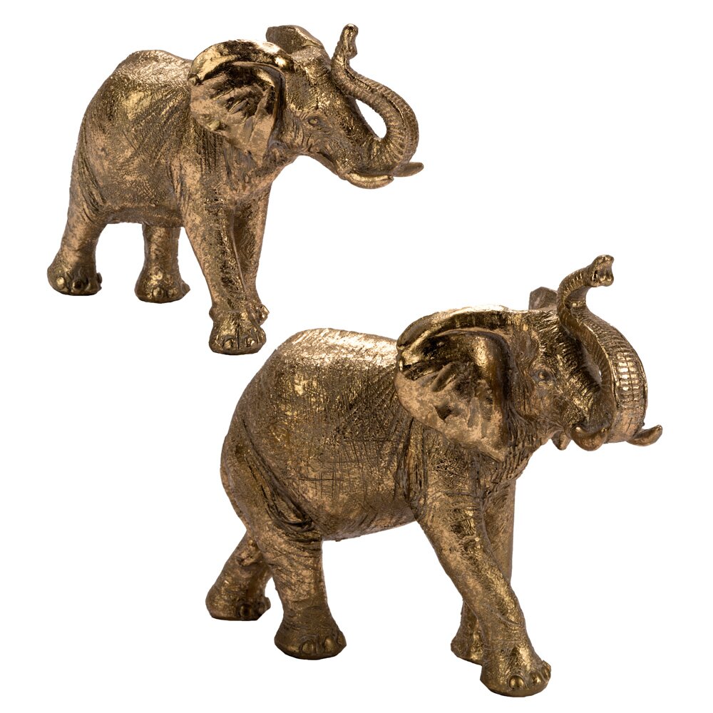 2-tlg. Figuren-Set Elephants