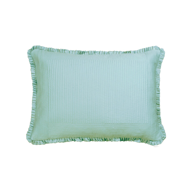 Battersea Lumbar Pillow Cover & Insert, Sea Foam, 20" x 26"