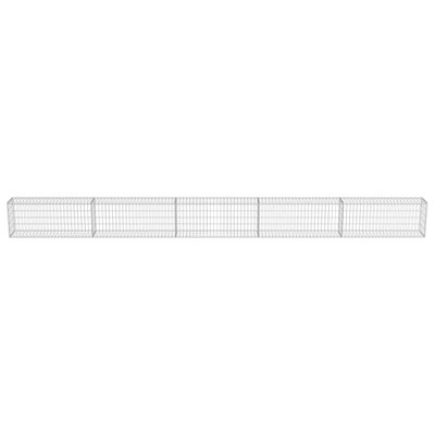 Silver Metal Gabion Wall