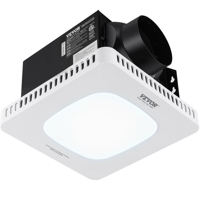 Ventilateur de salle de bain pour la salle de bain, ventilation à haute efficacité de 110 pi³ / min, moteur 100% cuivre à faible bruit et fonctionnement silencieux, ventilateur de salle de bain écoénergétique, aucun besoin d'accès au grenier, pour divers plafonds