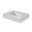 Plateau de meuble-lavabo simple 30 po blanc Aosta avec lavabo