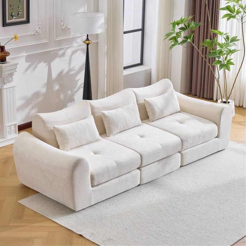 Canapé modulaire Cloud, canapé-lit pliant convertible, canapé modulaire rembourré - parfait pour le salon, la chambre à coucher et l'espace de divertissement