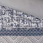Ensemble d'édredon 7 pièces jacquard bleu marine