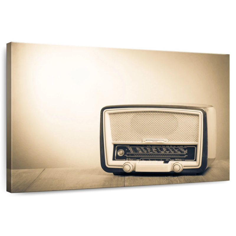 Abarca Vintage Radio, 24" H x 36" W