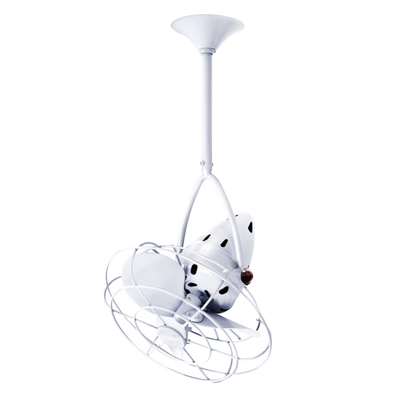13" Jarold 3 Blade Ceiling Fan, White
