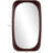 Cole And Grey Wood Oval Minimalistic Room Wall Mirror-744165707