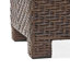 Banc de rangement en osier