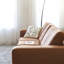 Causeuse-coussin modulaire orange 100% polyester