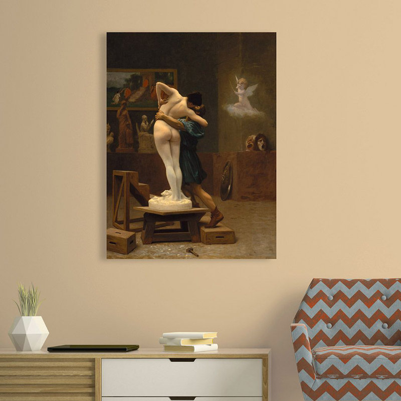 Pygmalion And Galatea by Jean-Leon Gerome - Art Prints on Canvas, 70cm H x 50cm W x 4cm D