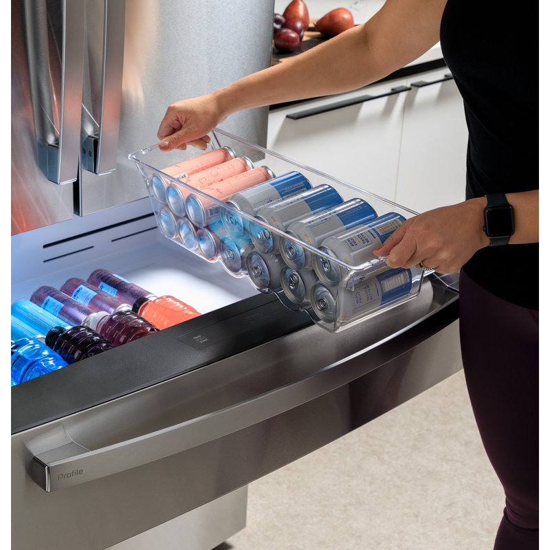 GE Profile™ ENERGY STAR® 29 Cu. Ft. Smart Fingerprint Resistant 4-Door French-Door Refrigerator with Door In Door