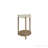 Toffee Stone Top End Table