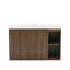 Meuble-lavabo autoportant en noyer Winston GALAN 48F-104921178-104921173