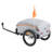 Bike Cargo Trailer, 100 lbs Load Capacity, Heavy-Duty Bicycle Wagon Cart, Foldable Compact Storage with Universal Hitch, Waterproof Cover, 16" Wheels, Safe Reflectors, Fits 22"-28" Bike Wheels