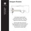 Cambria Designer Series Premium 1-1 / 8 en plus grand diamètre Tringle à rideaux non réglable et supports de designer-99470096-99470097