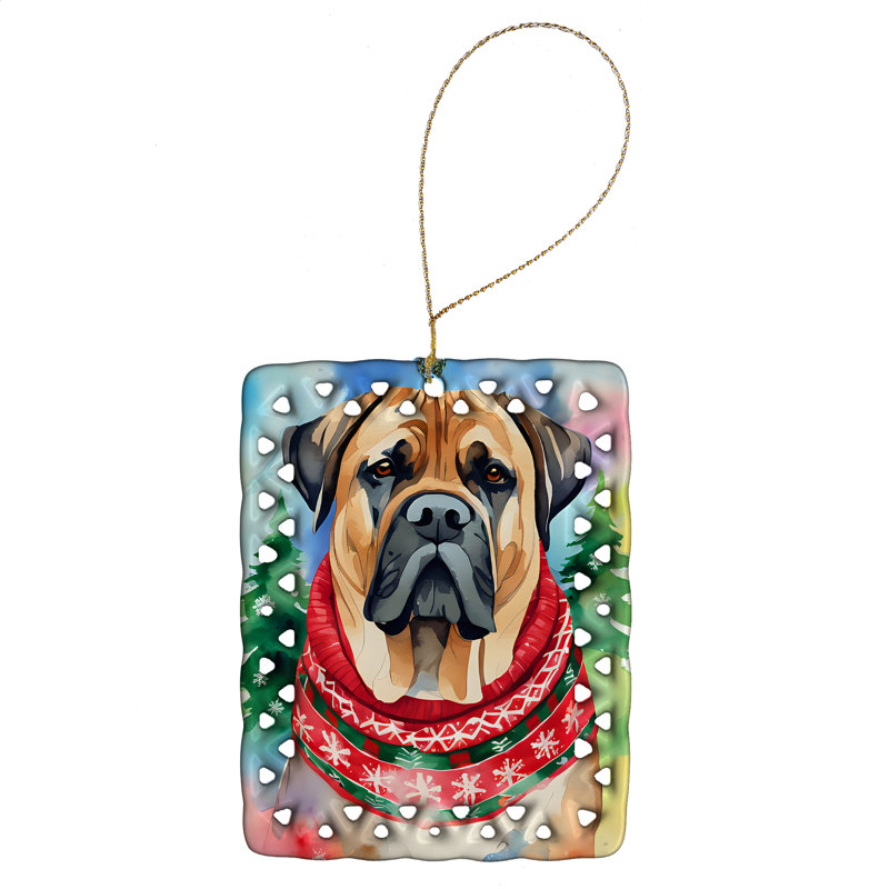 Ornement en porcelaine Mastiff, Mastiff 3522