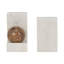 Serre-livres en marbre blanc et brun 6 po Zenith Rikard de H 6 po, ensemble de 2 - 5 po x 4 po x 6 po Zenith