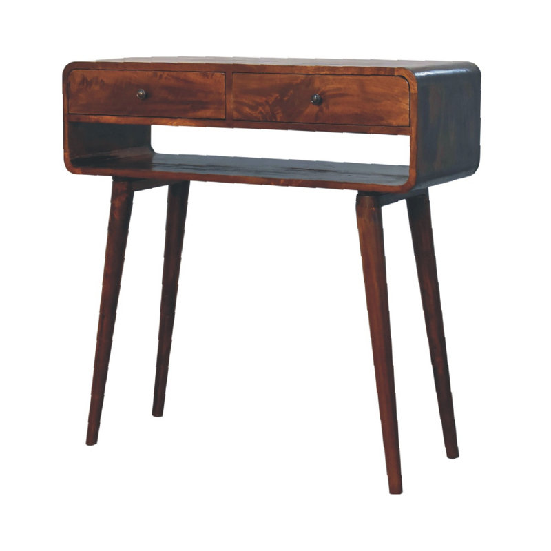 Arrigo 90cm Solid Wood Console Table, Chestnut