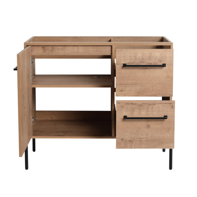 36"  Freestanding Bathroom Vanity and Soft-Close Cabinet Door and 2 Drawers