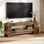 Meuble télé Farmhouse pour meuble télé 55 po avec tablette ouverte 2 niveaux 59,06 po