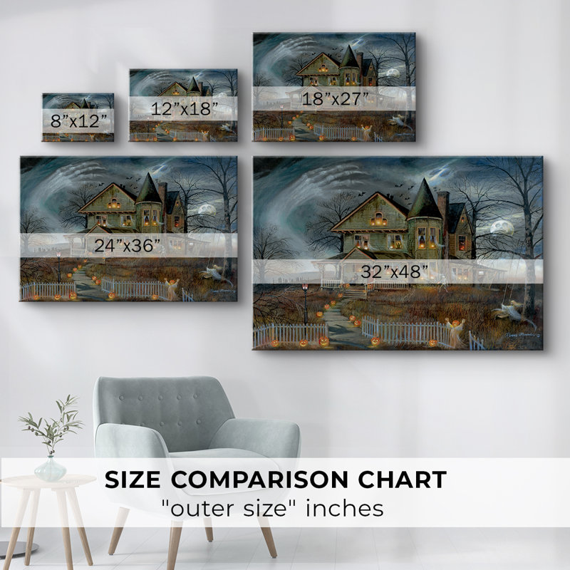 Haunted House -Gallery Wrapped Cavas, 32" H x 48" W