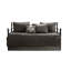 Housse de lit de jour simple gris foncé, 6 réversibles, rembourrage en coton, avec housse, taies décoratives, coussin décoratif 6 pièces - gris, rembourrage, taille, comprend 3-121268978