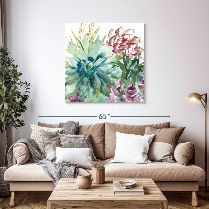 Aquarelle Harnek Succulent Garden II