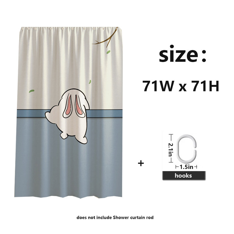 Rideau de douche en polyester
