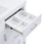 Meuble-lavabo de salle de bain de 118 cm (46,5 po) seulement, porte à fermeture amortie et 6 tiroirs, blanc