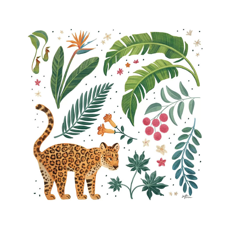 Jungle Love IV by Janelle Penner - Wrapped Canvas Print, 30.48 cm H x 30.48 cm W