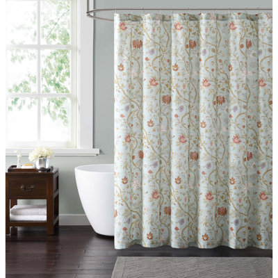 Alger Cotton Floral Shower Curtain